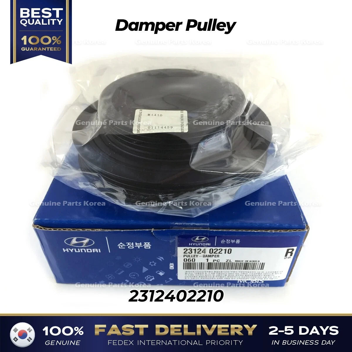 ⭐Genuine⭐ Damper Pulley 2312402210 for Kia Picanto