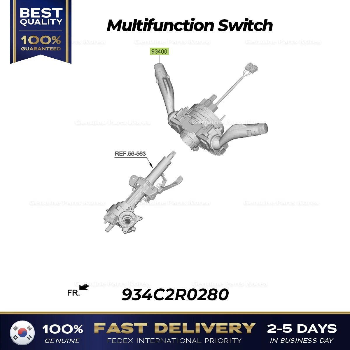 ⭐Genuine⭐ Multifunction Switch 934C2R0280 for Kia Carnival