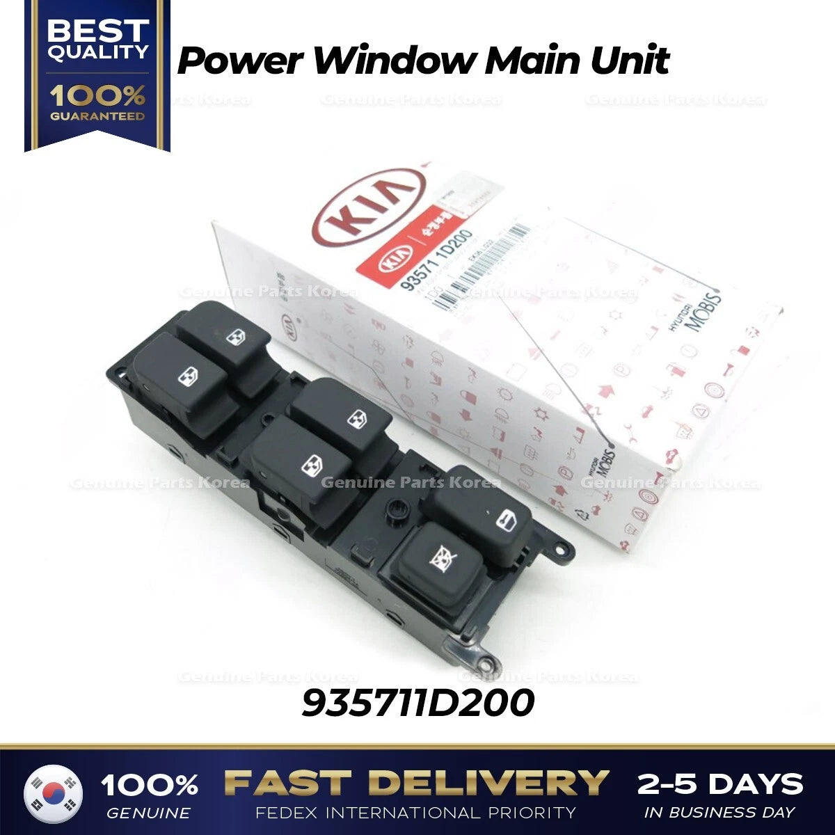⭐Genuine⭐ Power Window Main Unit 935711D200 for Kia Rondo