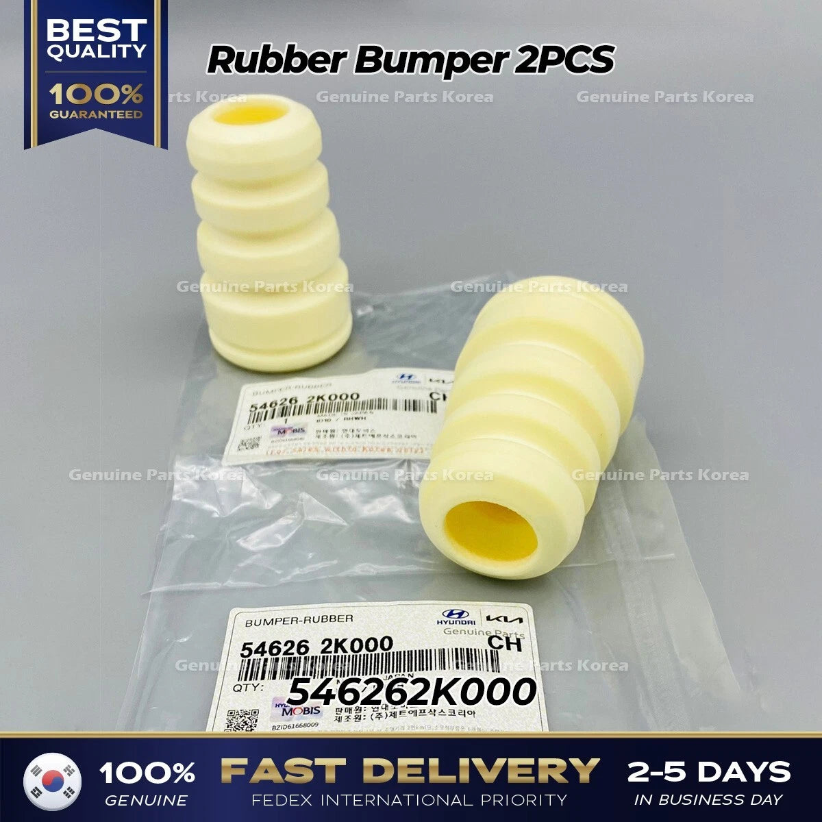⭐Genuine⭐ Rubber Bumper 2PCS 546262K000 for Kia Soul