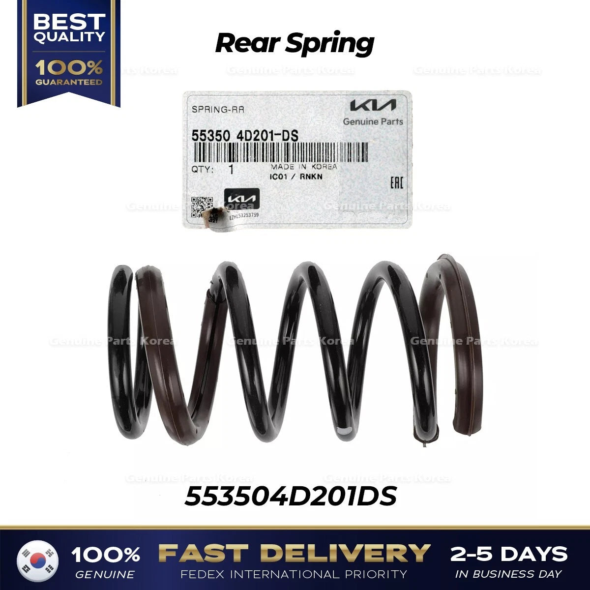 ⭐Genuine⭐ Rear Spring 553504D201DS for Kia Sedona