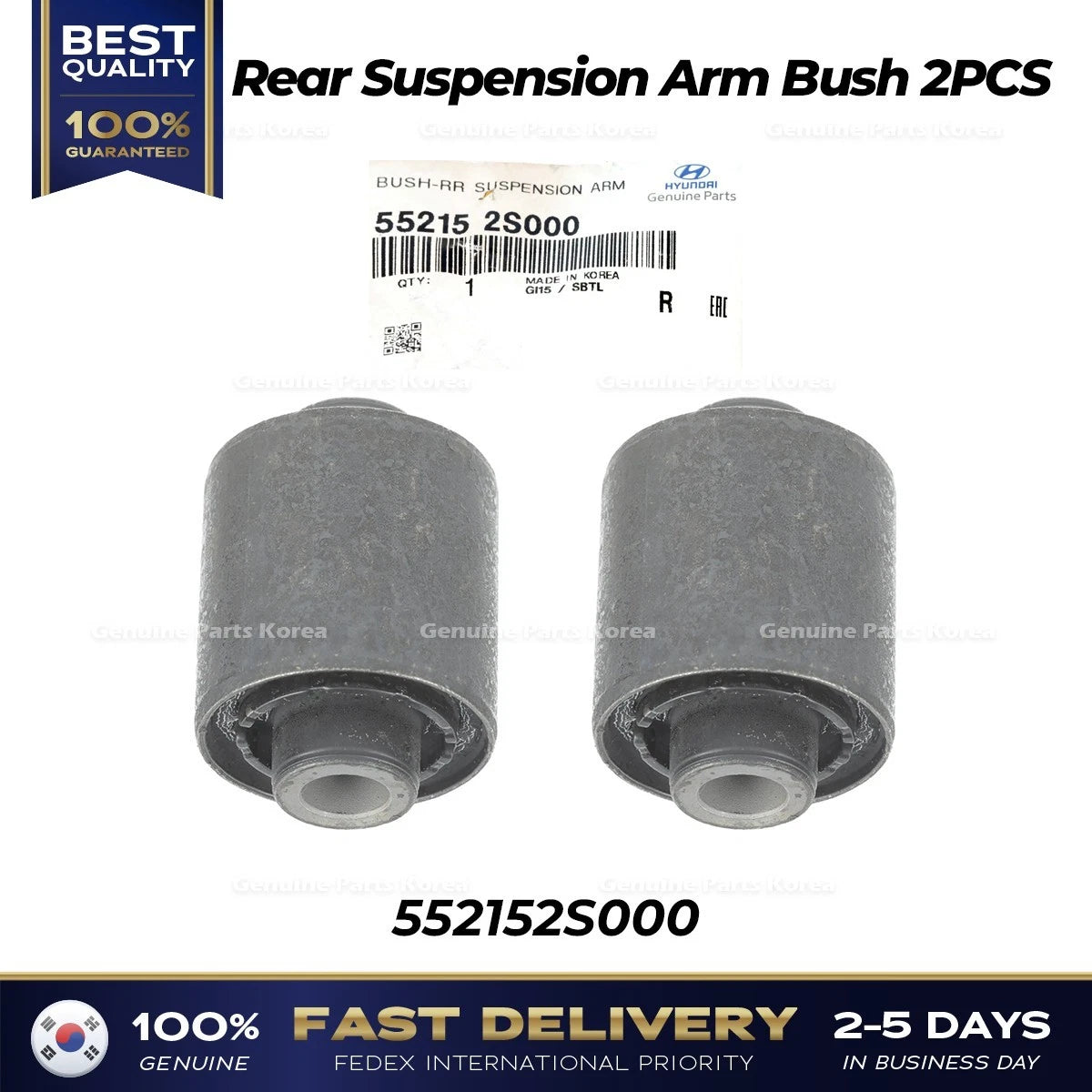 ⭐Genuine⭐ Rear Suspension Arm Bush 2PCS 552152S000 for Hyundai Santa Fe