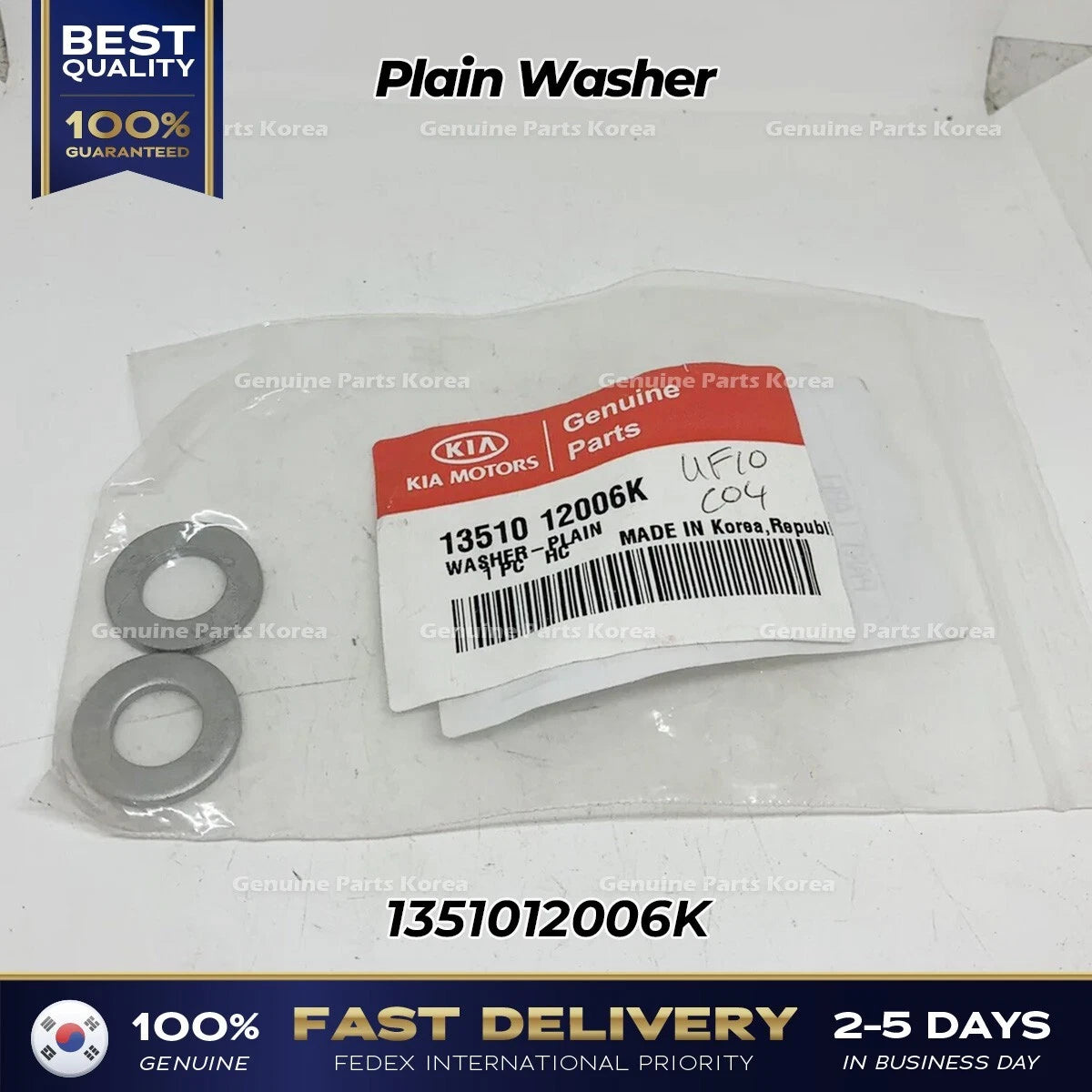⭐Genuine⭐ Plain Washer 1351012006K for Hyundai Genesis Kia