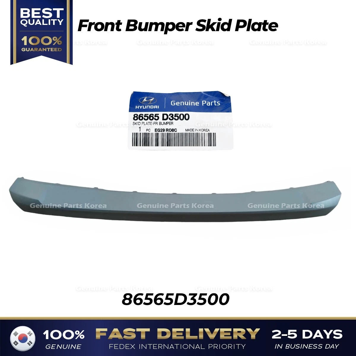 ⭐Genuine⭐ Front Bumper Skid Plate 86565D3500 for Hyundai Tucson