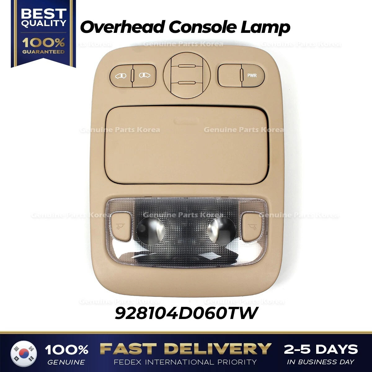 ⭐Genuine⭐ Overhead Console Lamp 928104D060TW for Hyundai Entourage Kia Sedona