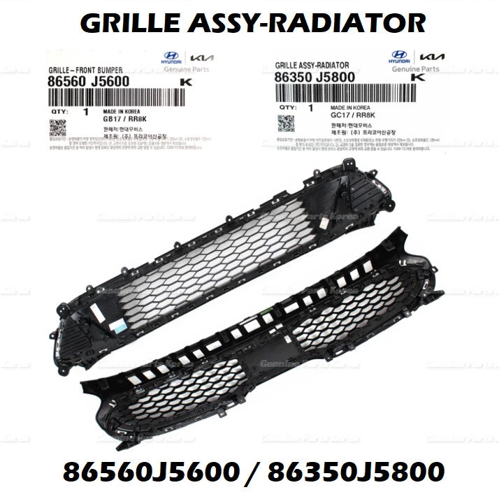 ⭐Genuine⭐ Radiator Grille & Lower Grille 2P 1Set for Kia Stinger GT 3.3L 18-21