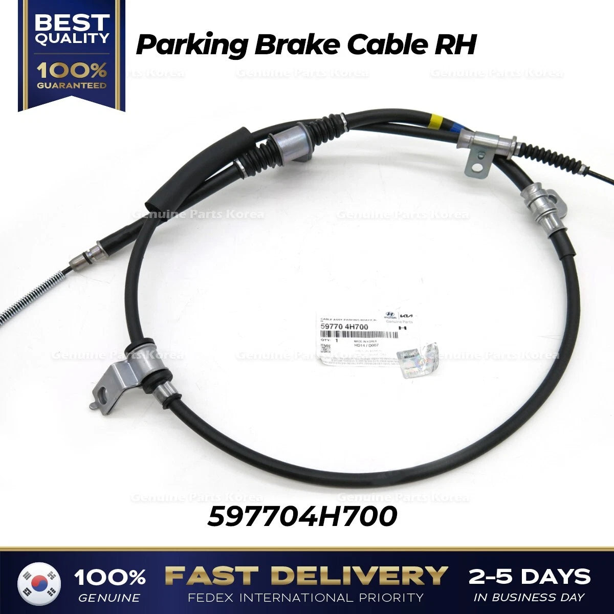 ⭐Genuine⭐ Parking Brake Cable RH 597704H700 for Hyundai H1 Grand Starex