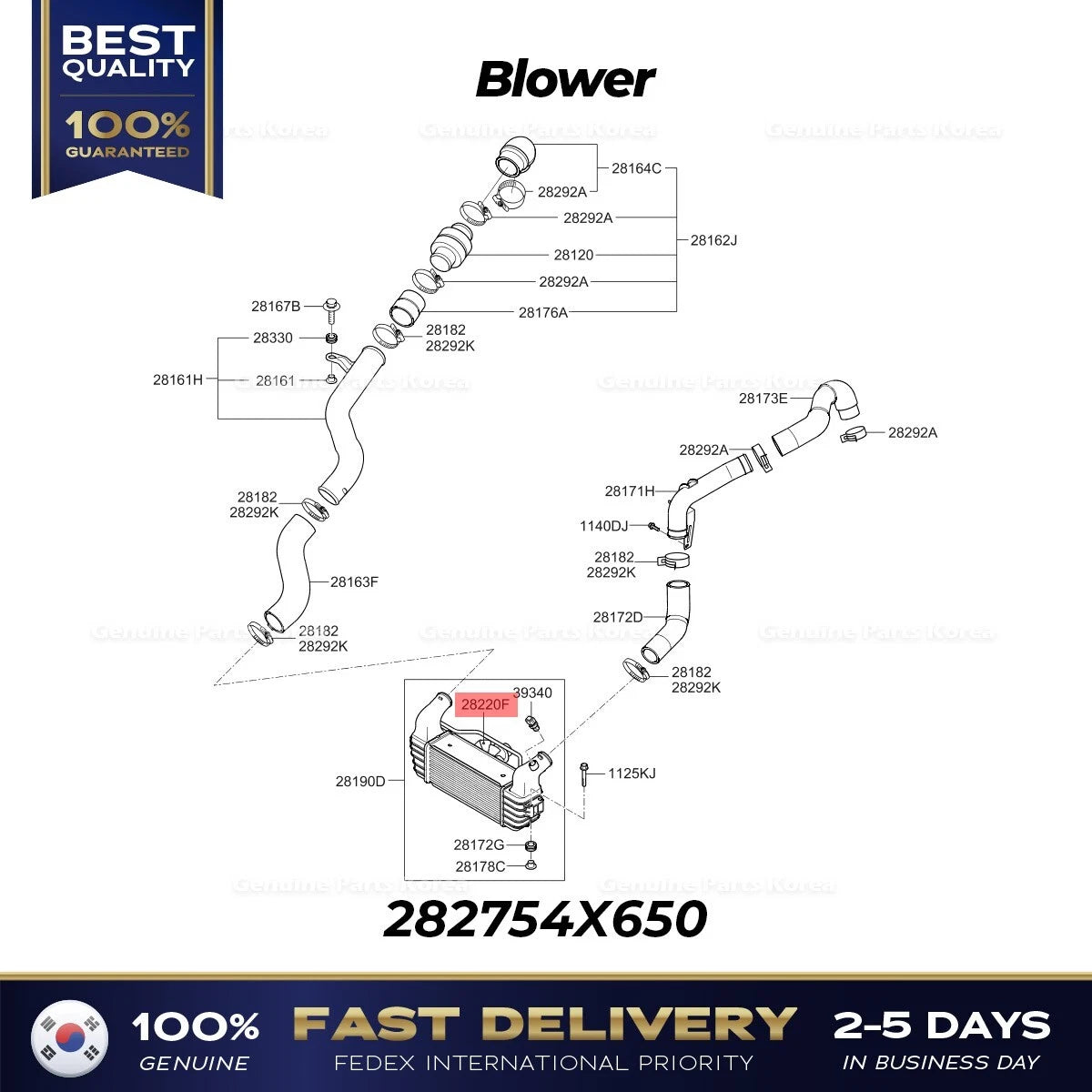 ⭐Genuine⭐ Blower 282754X650 for Kia Bongo 3