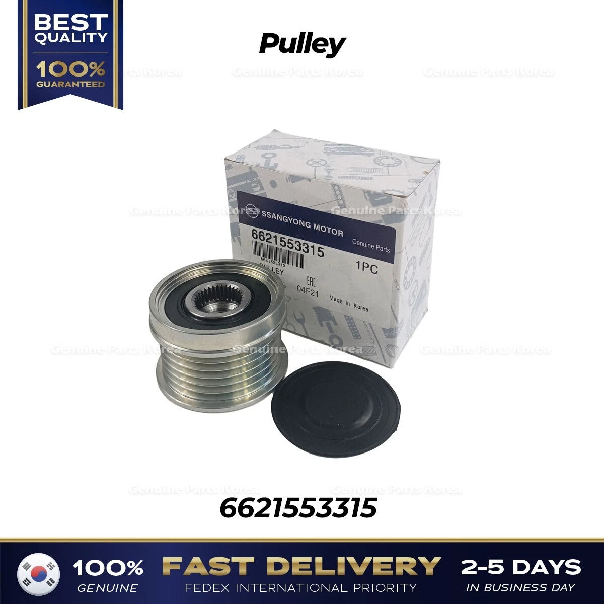 ⭐Genuine⭐ Pulley 6621553315 for Ssangyong Actyon Sport Rexton