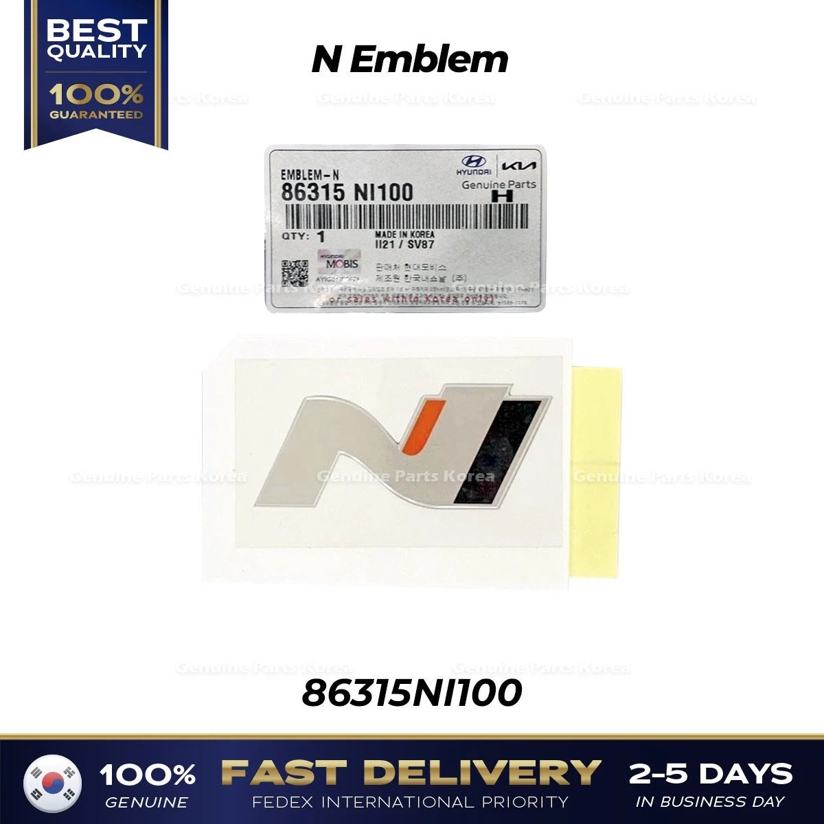 ⭐Genuine⭐ N Emblem 86315NI100 for Hyundai Ioniq 5 N