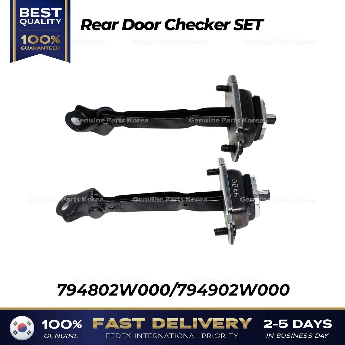 ⭐Genuine⭐ Rear Door Checker SET for Hyundai Santa Fe Sport