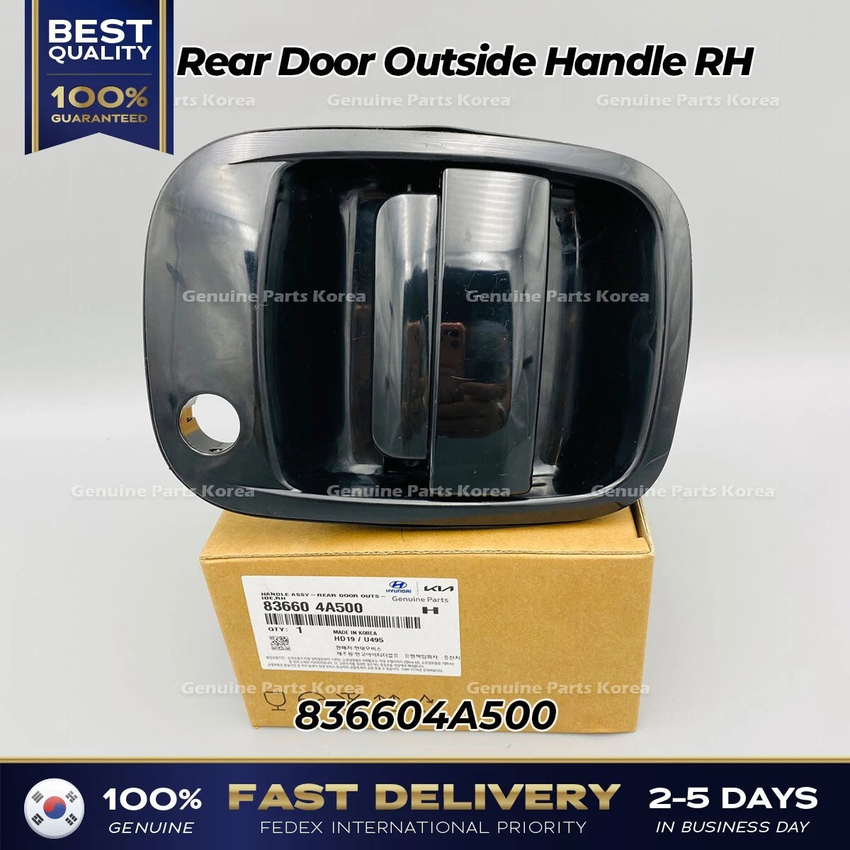 ⭐Genuine⭐ Rear Door Outside Handle RH 836604A500 for Hyundai Starex