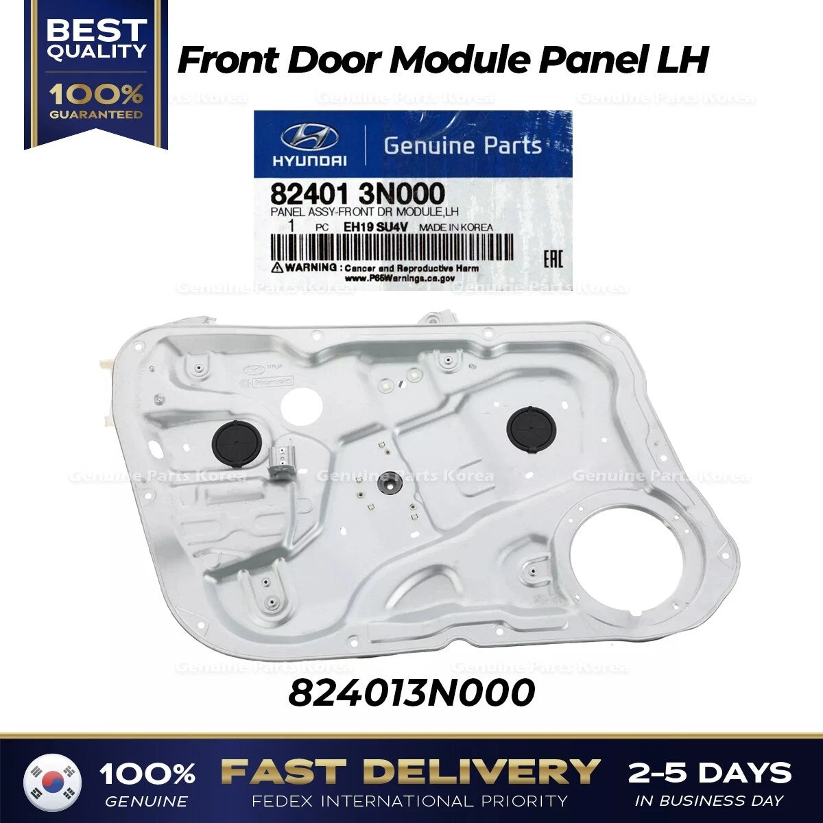 ⭐Genuine⭐ Front Door Module Panel LH 824013N000 for Hyundai Equus