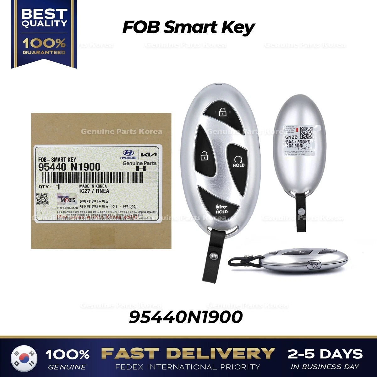 ⭐Genuine⭐ FOB Smart Key 95440N1900 for Hyundai Grandeur