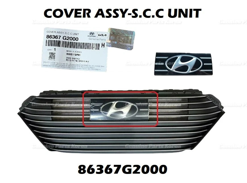 ⭐Genuine⭐ Front Bumper Grille-Emblem Badge 86367G2000 for Hyundai Ioniq 16-19