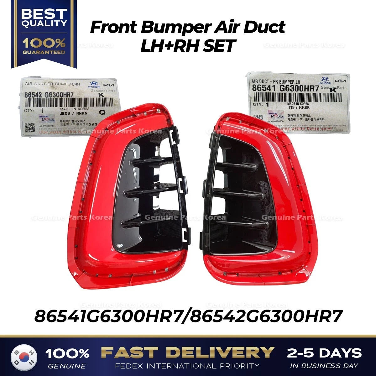 ⭐Genuine⭐ Front Bumper Air Duct LH RH SET for Kia Picanto (HR7)