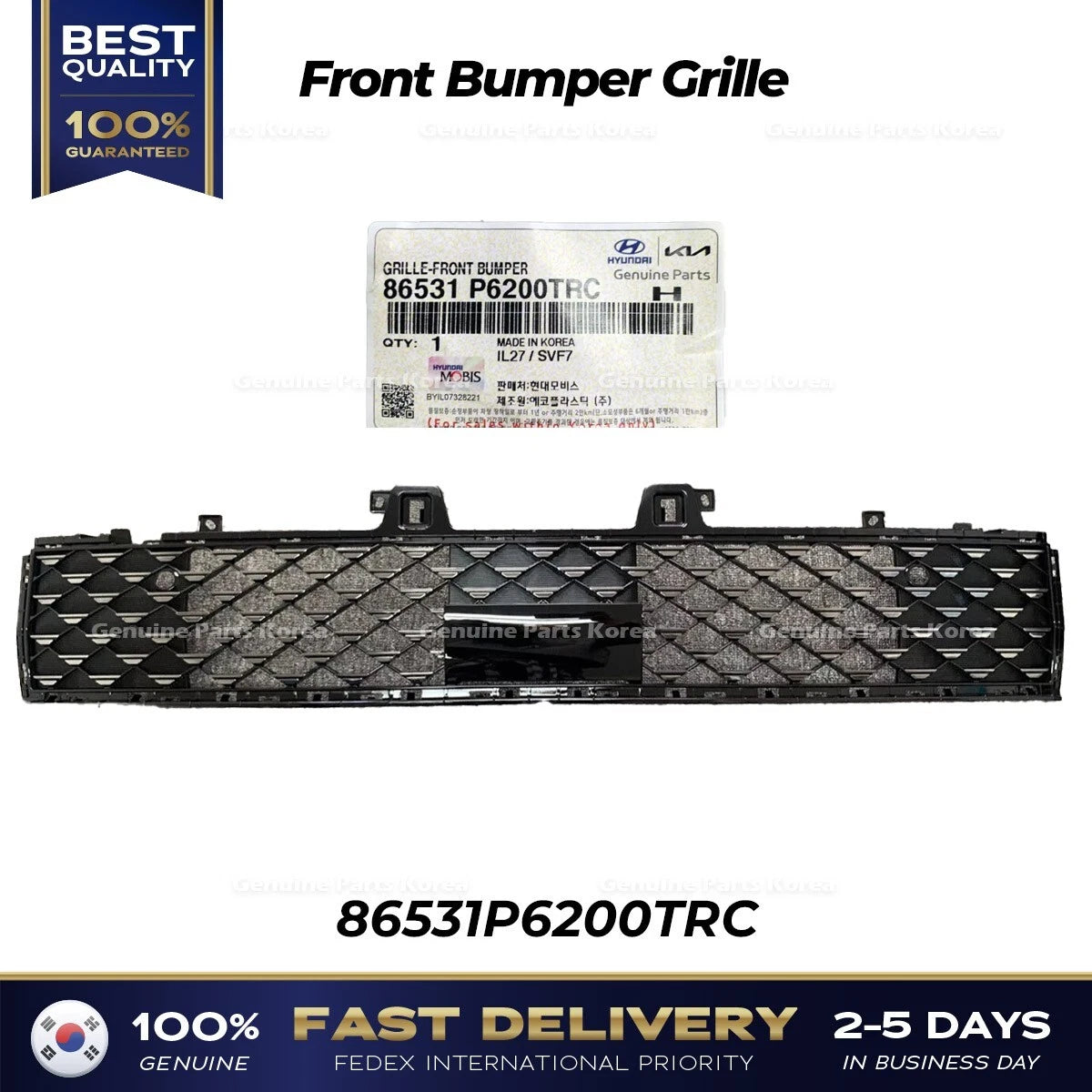 ⭐Genuine⭐ Front Bumper Grille 86531P6200TRC for Hyundai Santa Fe MX5