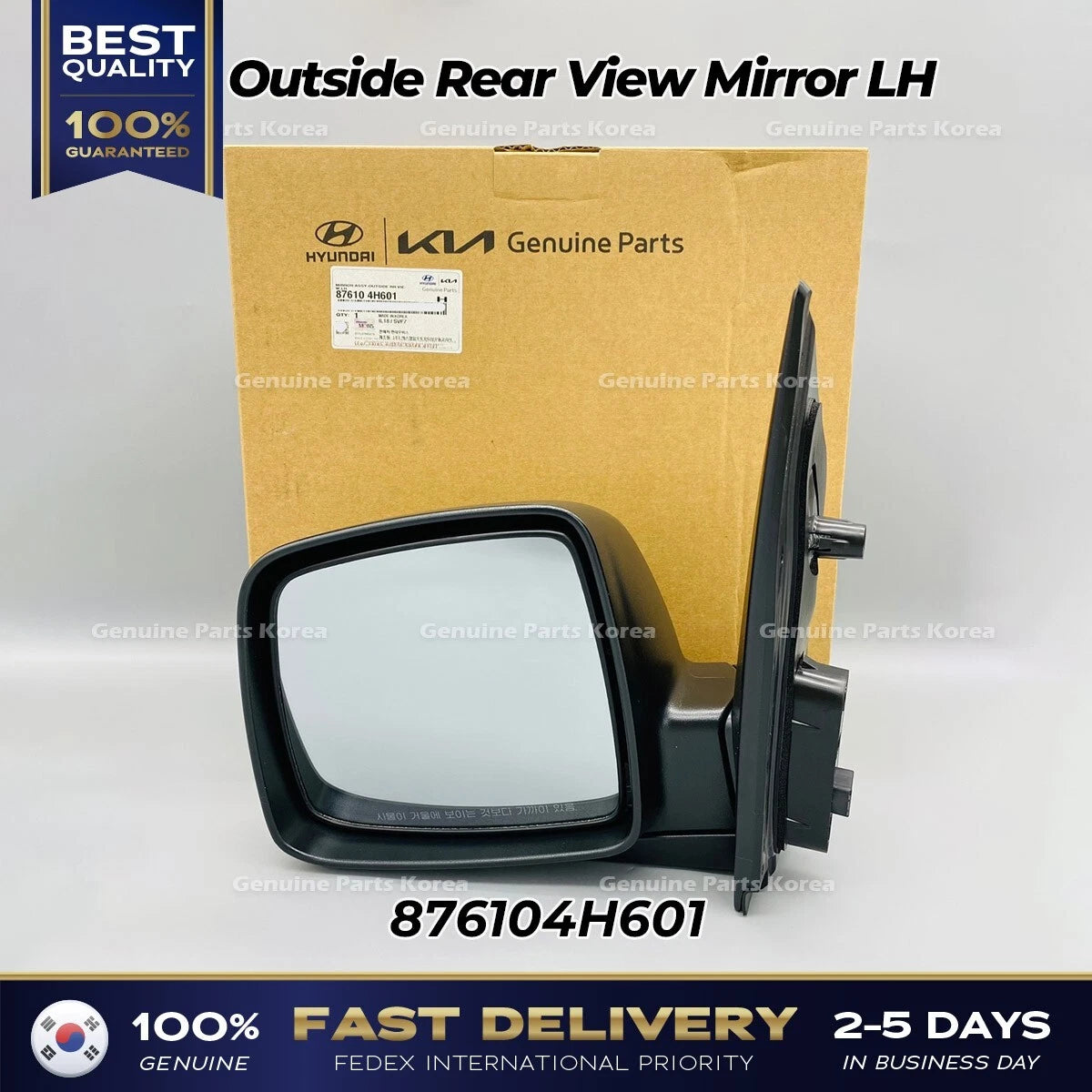 ⭐Genuine⭐ Outside Rear View Mirror LH 876104H601 for Hyundai H1