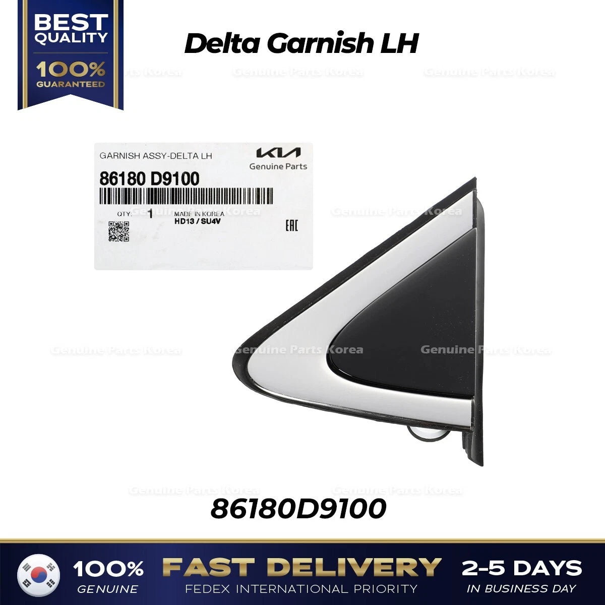 ⭐Genuine⭐ Delta Garnish LH 86180D9100 for Kia Sportage