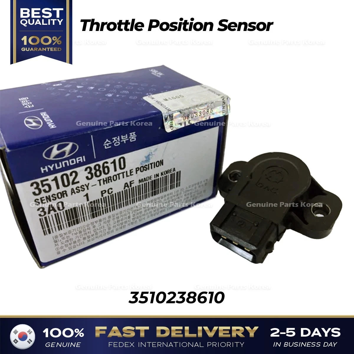 ⭐Genuine⭐ Throttle Position Sensor 3510238610 for Hyundai Santa Fe Kia Optima