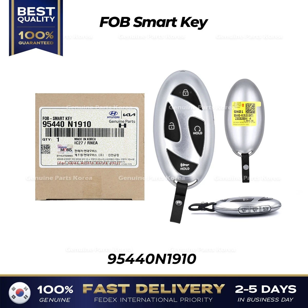 ⭐Genuine⭐ FOB Smart Key 95440N1910 for Hyundai Grandeur GN7