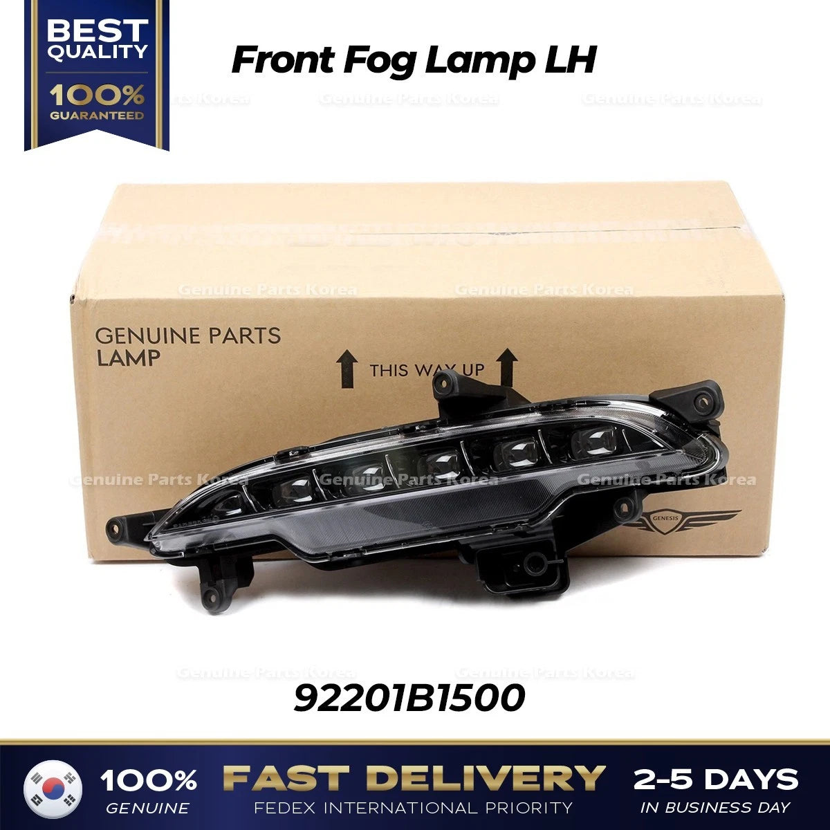 ⭐Genuine⭐ Front Fog Lamp LH 92201B1500 for Hyundai Genesis G80