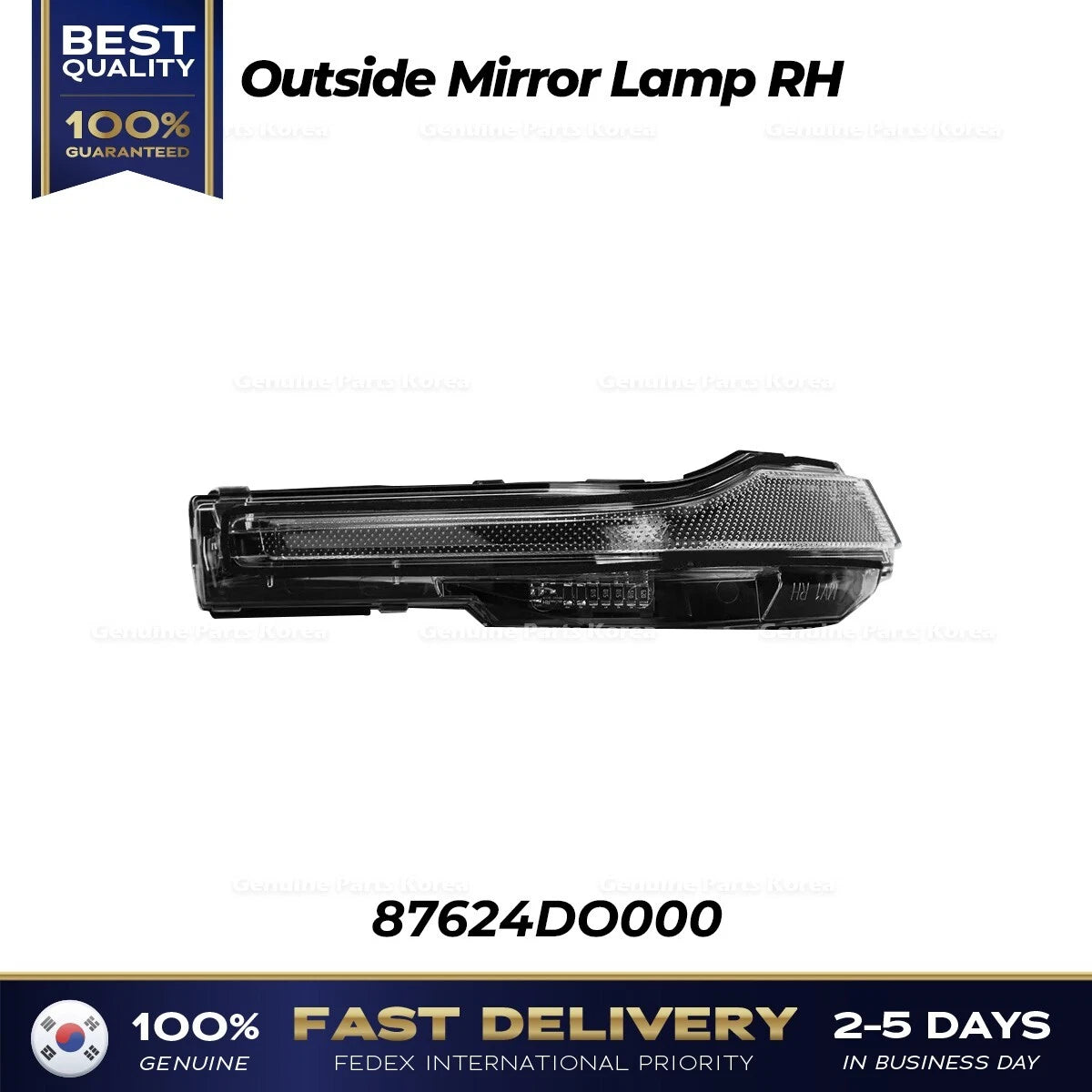 ⭐Genuine⭐ Outside Mirror Lamp RH 87624DO000 for Kia EV9