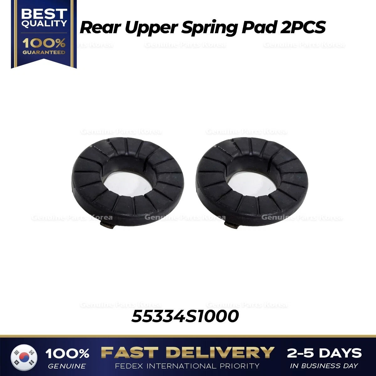 ⭐Genuine⭐ Rear Upper Spring Pad 2PCS 55334S1000 for Hyundai Santa Fe