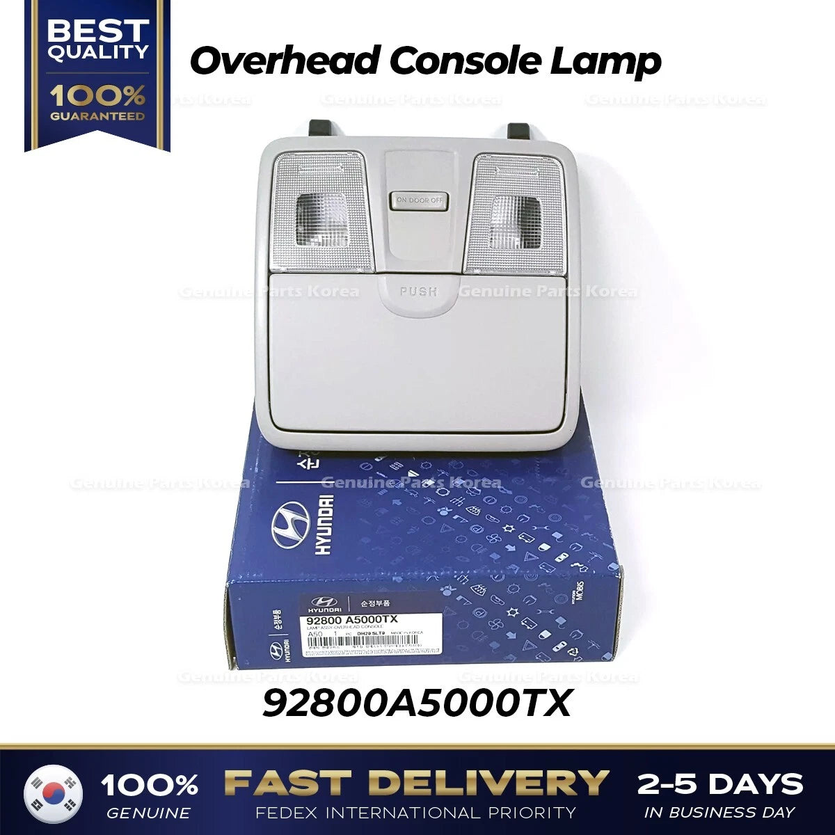 ⭐Genuine⭐ Overhead Console Lamp 92800A5000TX for Hyundai Elantra