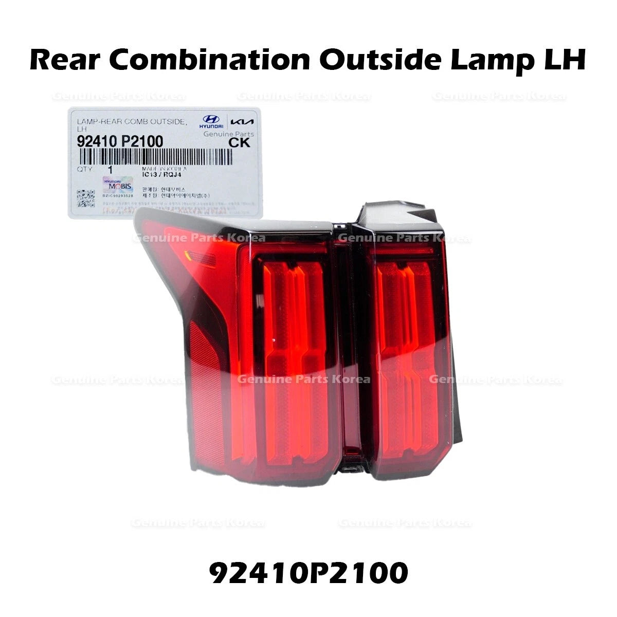 ⭐Genuine⭐ Rear Combination Outside Lamp LH 92410P2100 for Kia Sorento