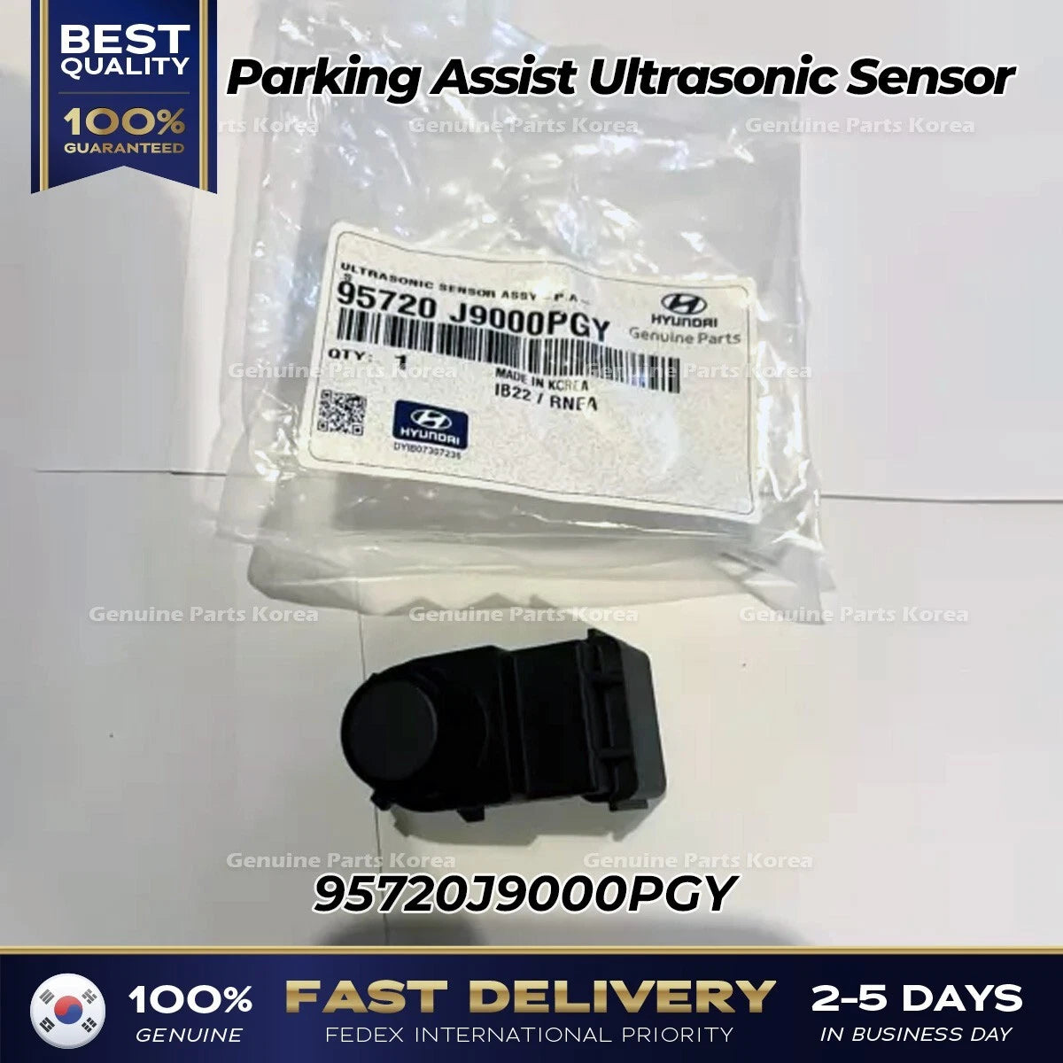 ⭐Genuine⭐ Parking Assist Ultrasonic Sensor 95720J9000PGY for Hyundai Kona
