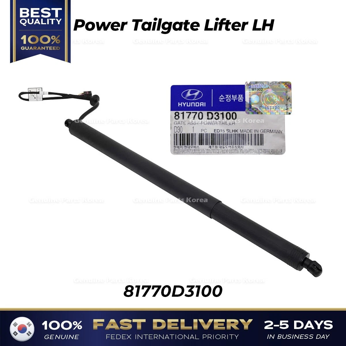 ⭐Genuine⭐ Power Tailgate Lifter LH 81770D3100 for Hyundai Tucson