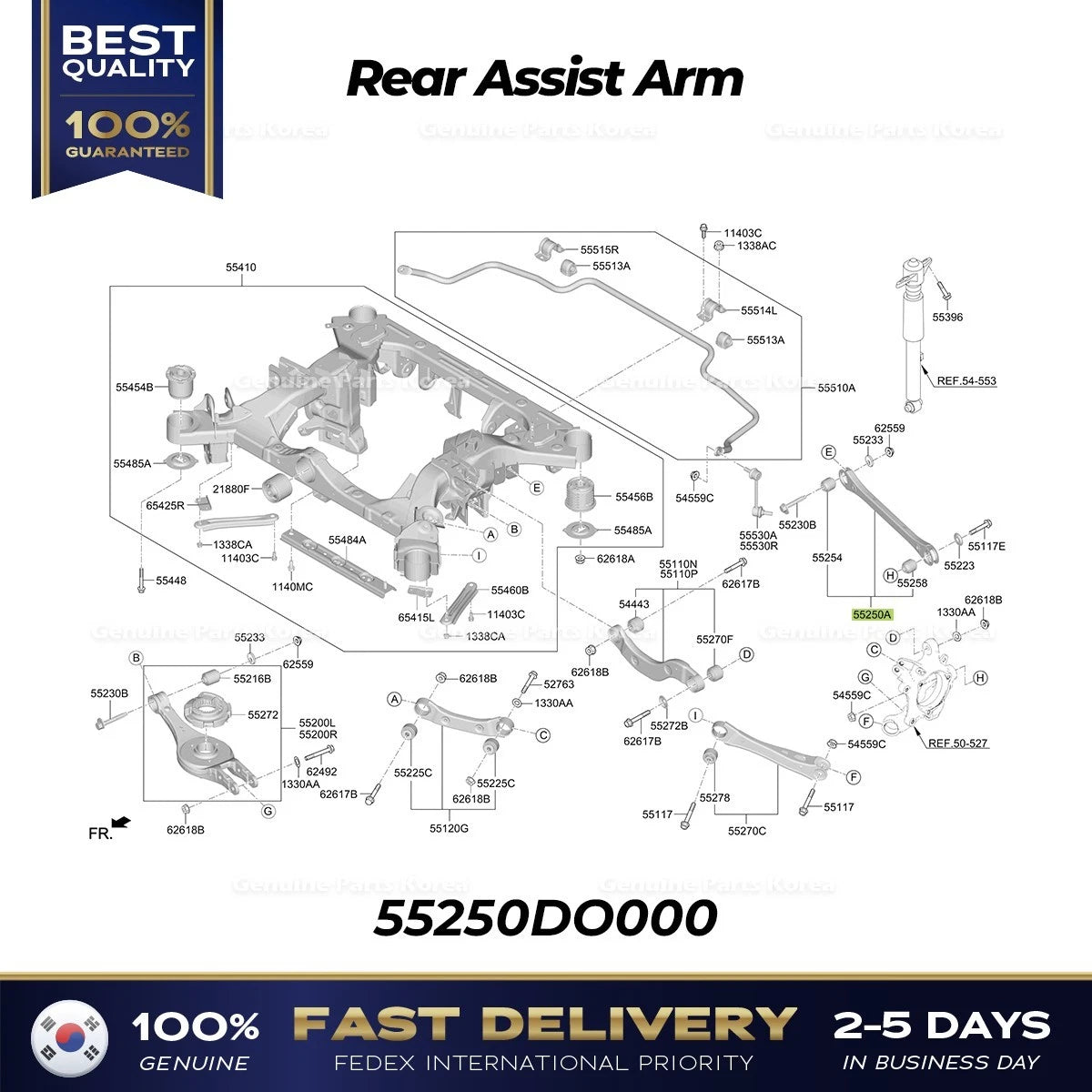 ⭐Genuine⭐ Rear Assist Arm 55250DO000 for Kia EV9