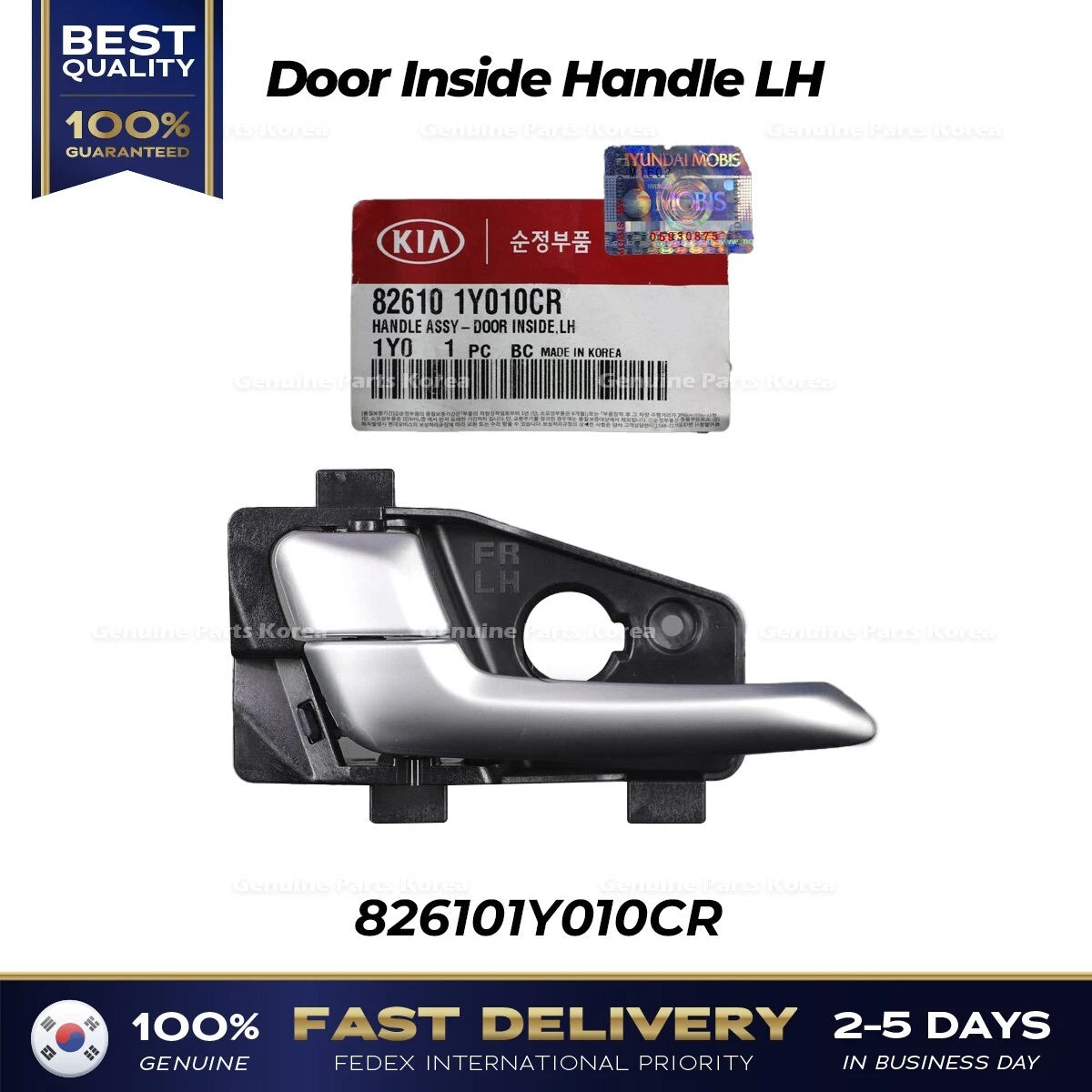 ⭐Genuine⭐ Door Inside Handle LH 826101Y010CR for Kia Picanto