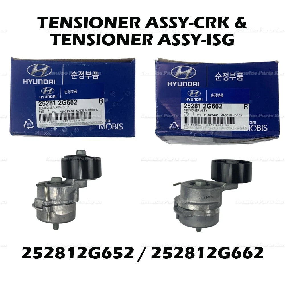⭐Genuine⭐ Engine Belt Tensioner 2P 1Set for Hyundai Sonata Kia Optima Hybrid