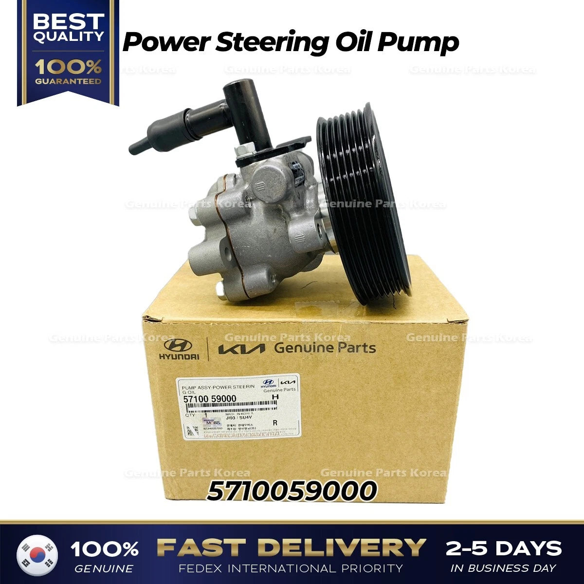 ⭐Genuine⭐ Power Steering Oil Pump 5710059000 for Hyundai H350