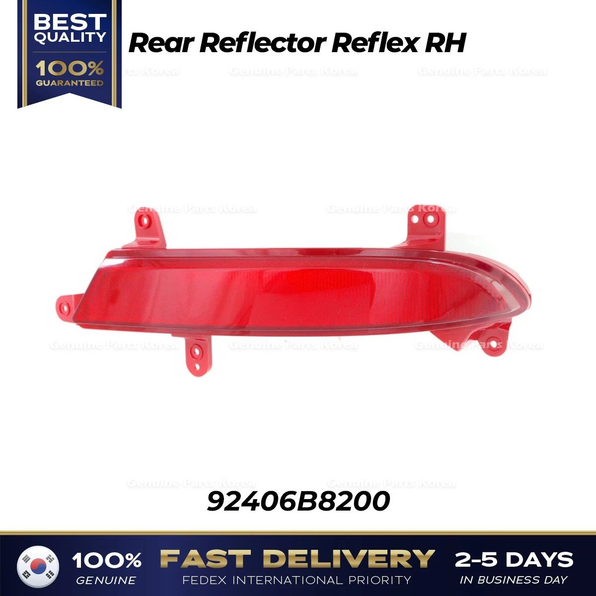 ⭐Genuine⭐ Rear Reflector Reflex RH 92406B8200 for Hyundai Santa Fe