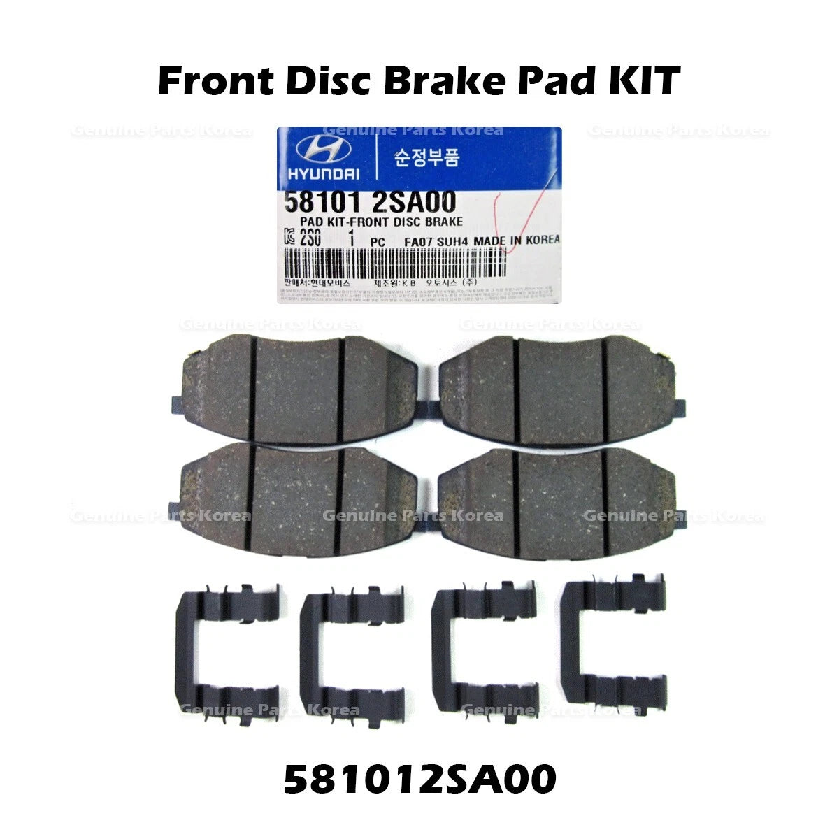 ⭐Genuine⭐ Front Disc Brake Pad KIT 581012SA00 for Hyundai Tucson Kia Sportage