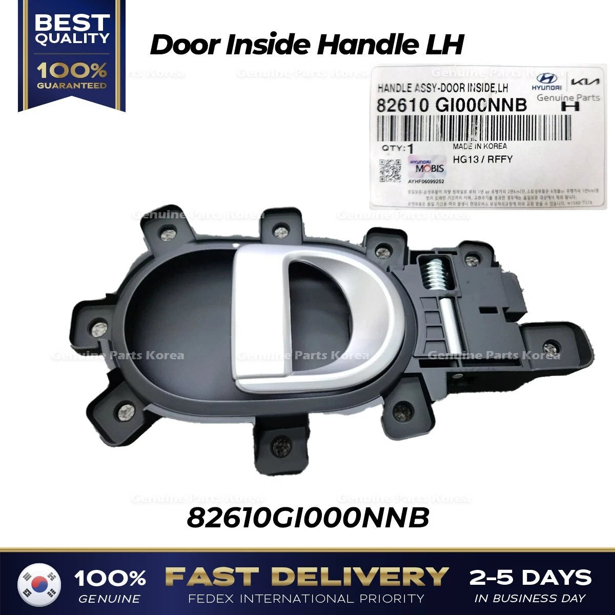 ⭐Genuine⭐ Door Inside Handle LH 82610GI000NNB for Hyundai Ioniq 5