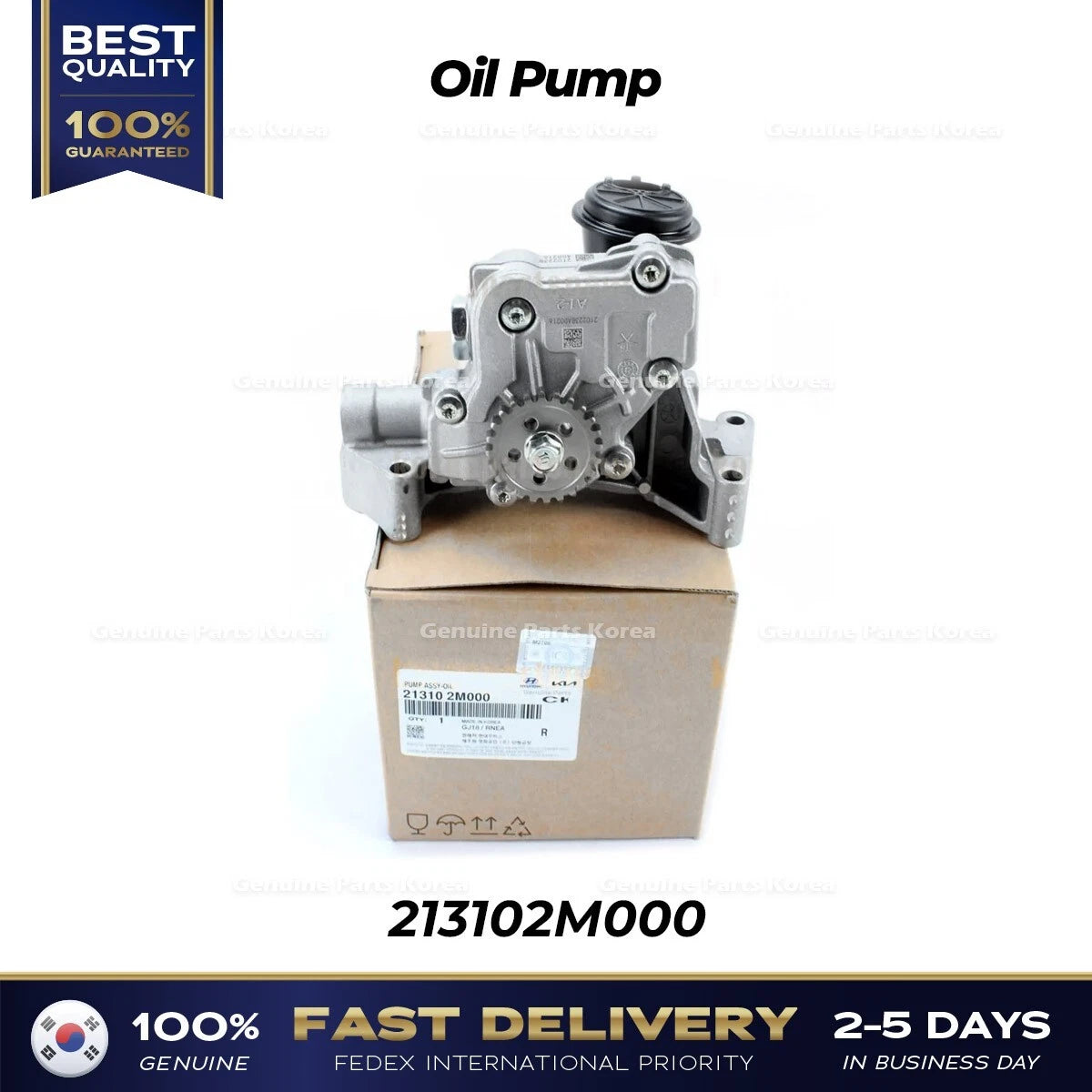 ⭐Genuine⭐ Oil Pump 213102M000 for Hyundai Accent Kia Rio