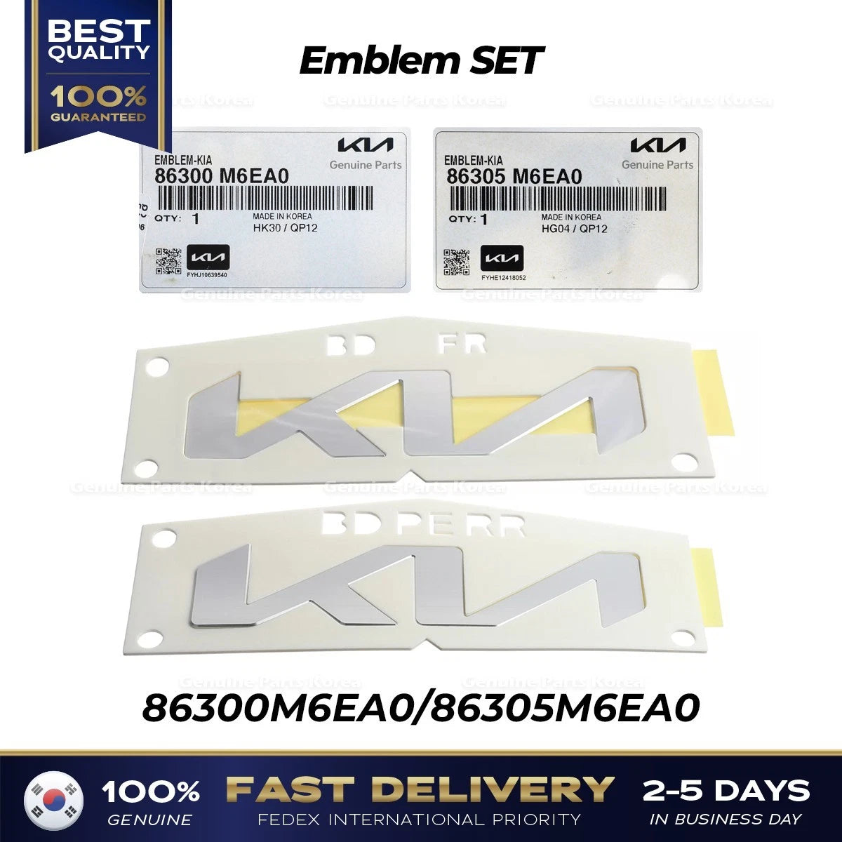 ⭐Genuine⭐ Emblem SET 86300M6EA0 86305M6EA0 for Kia Forte