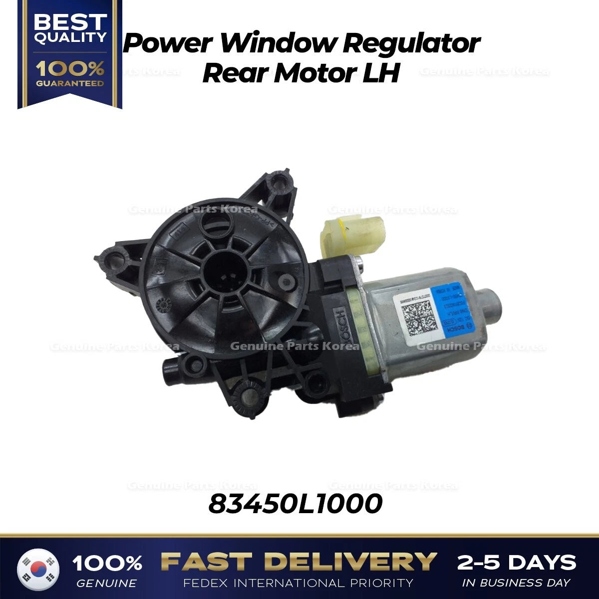 ⭐Genuine⭐ Power Window Regulator Rear Motor LH 83450L1000 for Hyundai Sonata