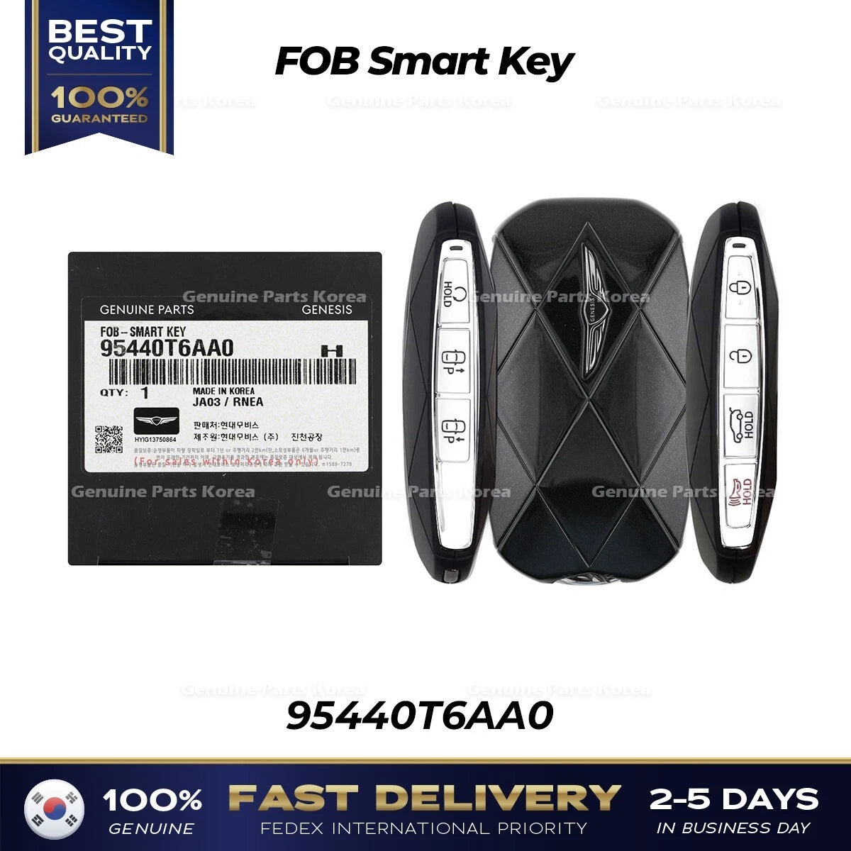 ⭐Genuine⭐ FOB Smart Key 95440T6AA0 for Hyundai Genesis GV80