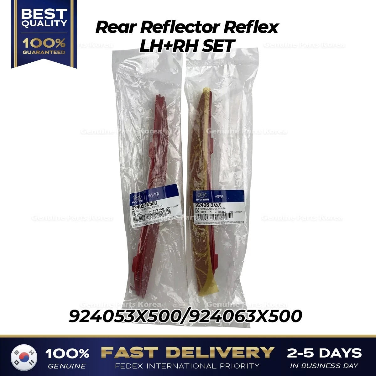 ⭐Genuine⭐ Rear Reflector Reflex LH RH SET for Hyundai Elantra
