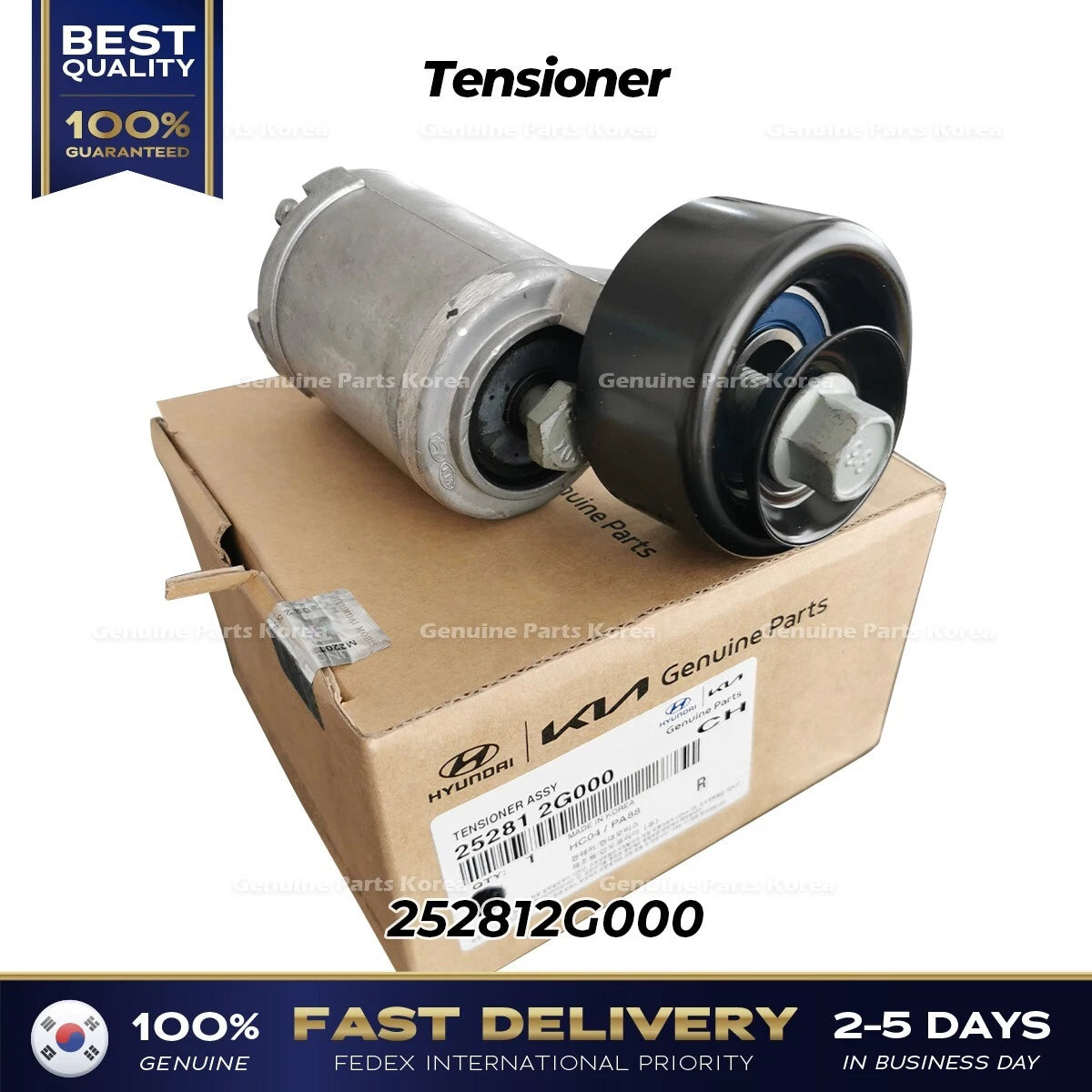⭐Genuine⭐ Tensioner 252812G000 for Hyundai Santa Fe Sport Tucson Kia Optima