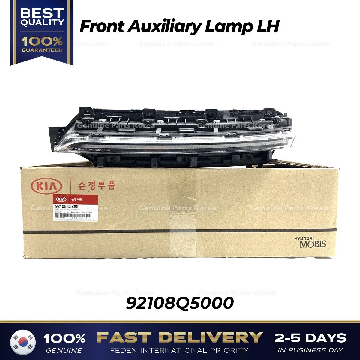 ⭐Genuine⭐ Front Auxiliary Lamp LH 92108Q5000 for Kia Seltos