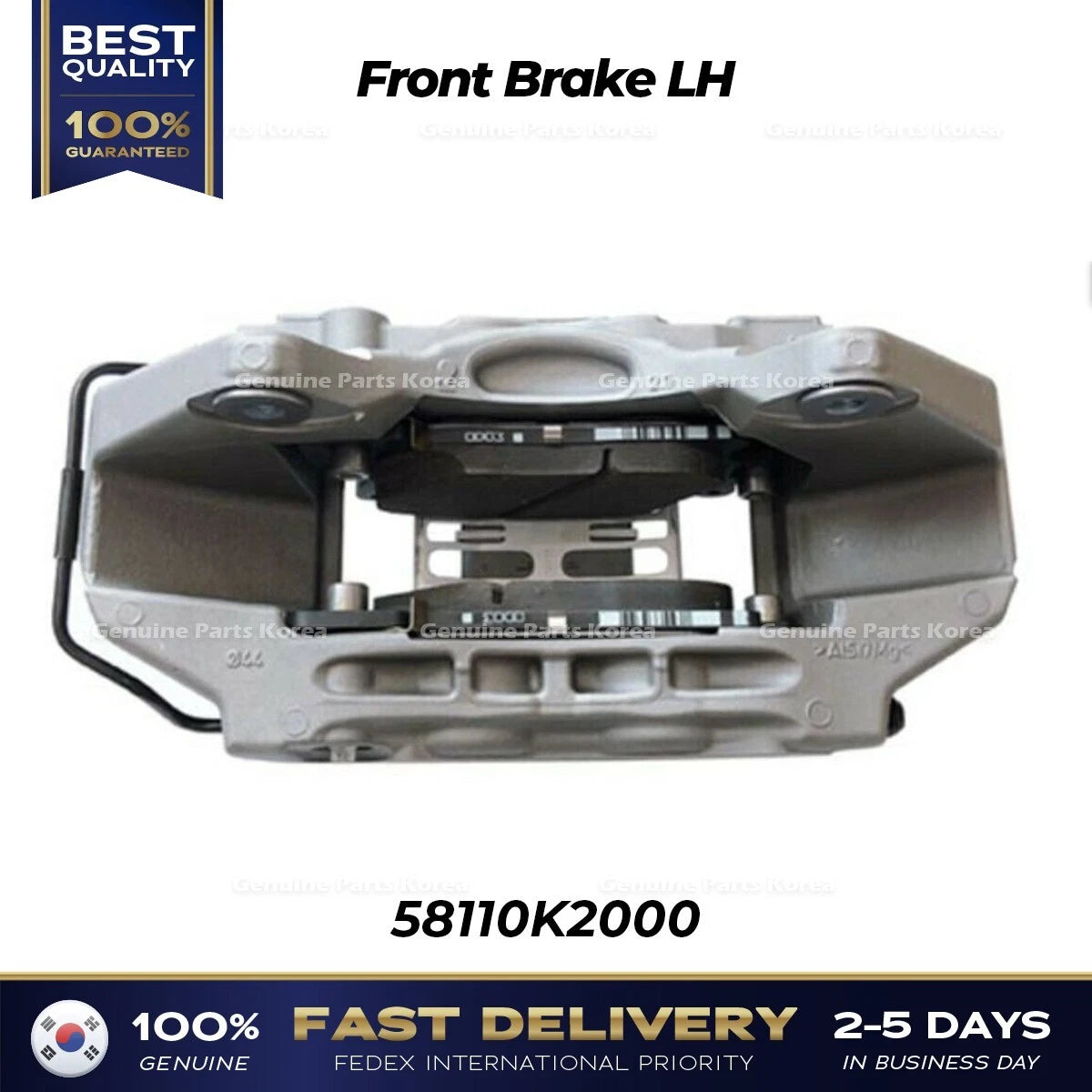 ⭐Genuine⭐ Front Brake LH 58110K2000 for Hyundai Venue