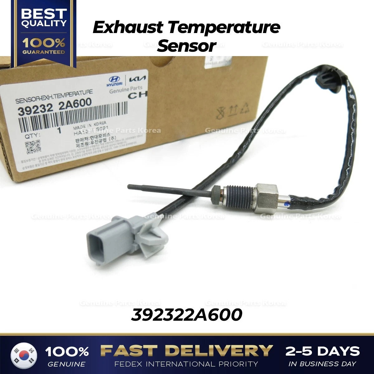 ⭐Genuine⭐ Exhaust Temperature Sensor 392322A600 for Hyundai i40 Kona Kia Rio