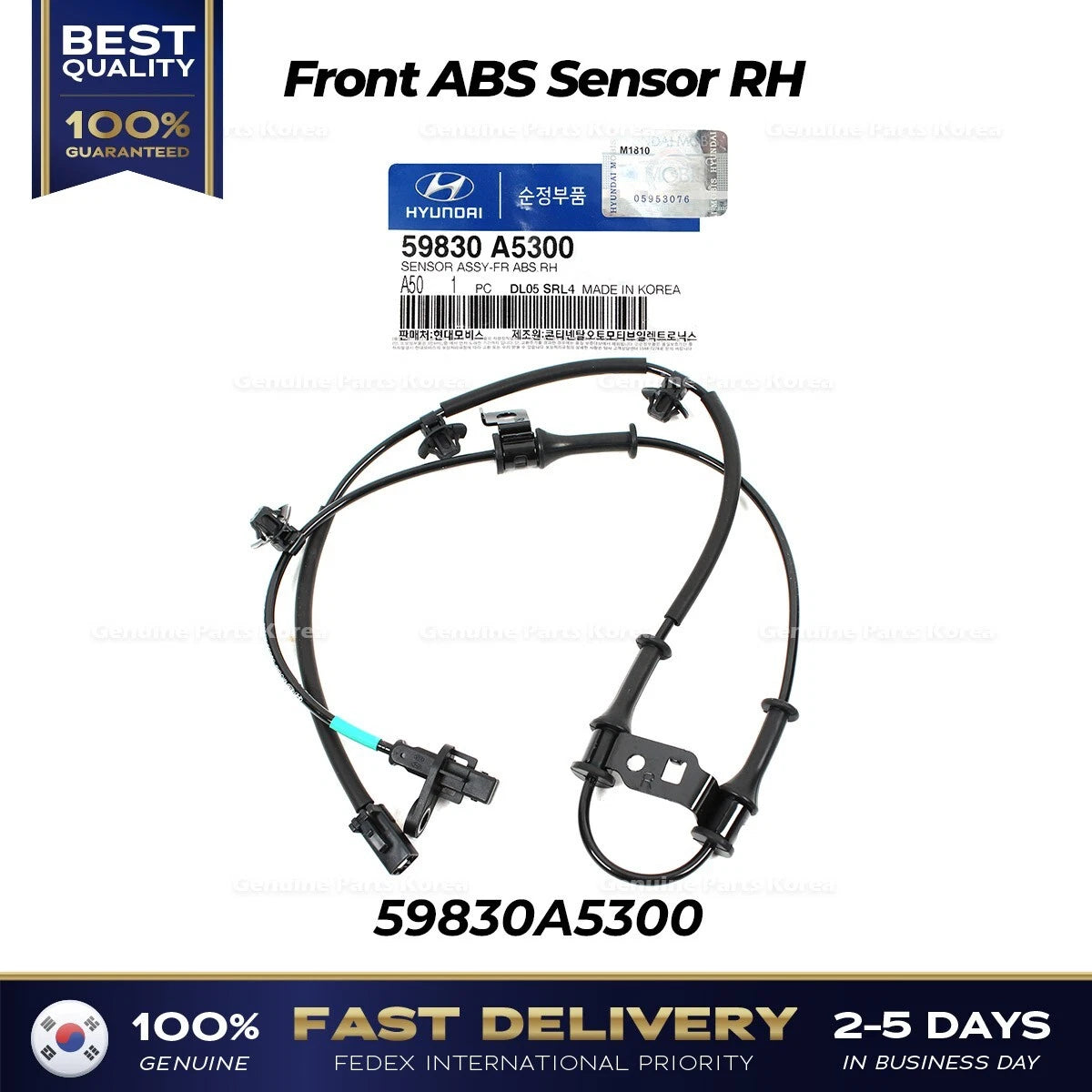 ⭐Genuine⭐ Front ABS Sensor RH 59830A5300 for Hyundai Elantra