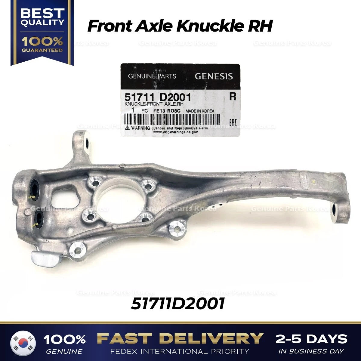 ⭐Genuine⭐ Front Axle Knuckle RH 51711D2001 for Hyundai Genesis G80 G90